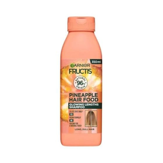 FRUCTIS Garnier Fructis Hair Food Pineapple Шампоан за дълга коса без блясък 350мл