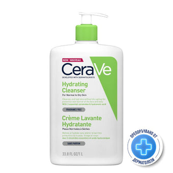 compare product Cerave Хидратиращ измиващ крем за лице и тяло за нормална до суха кожа промо 1000мл 598767
