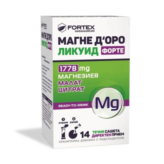 MAGNE D'ORO Магне Д’оро Ликуид Форте 14 сашета Fortex