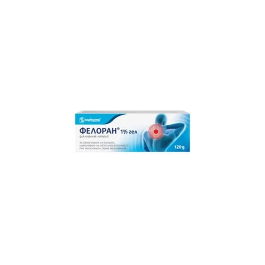 FELORAN Фелоран гел 1% за болки и възпаления в сухожилията 120 гр Sopharma