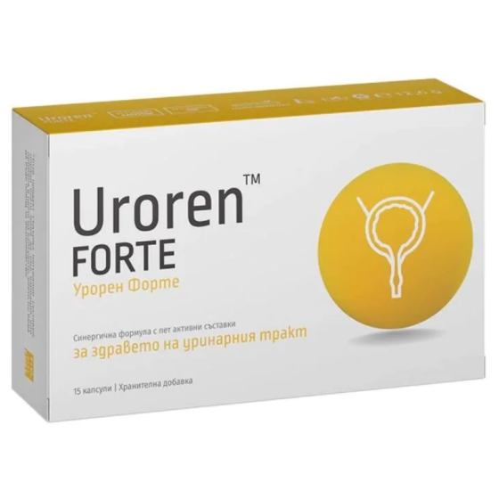 UROREN Урорен форте капсули за здравето на уринарния тракт х15 Naturpharma