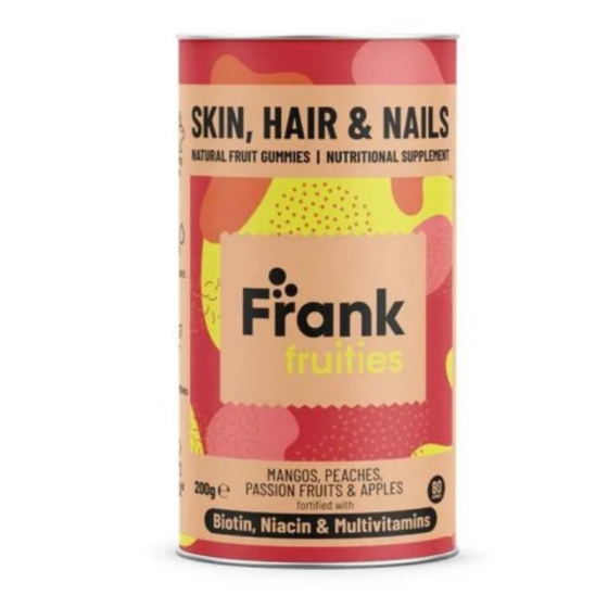FRANK FRUITIES Frank Fruitis Skin, Hair & Nails Желирани витамин с биотин, ниацин и мултивитамини x80