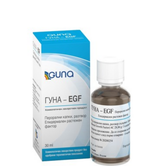 GUNA S.P.A. Гуна-EGF капки за стимулиране синтеза на колаген еластин и хиалуронова киселина x30 мл