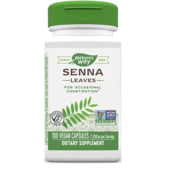 NATURES WAY Сена лист капсули при запек 450мг х100 Nature's Way