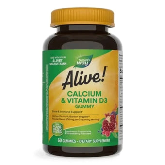 compare product Alive Калций и Витамин D3 дъвчащи таблетки за здрави кости и имунитет х60 Nature's Way