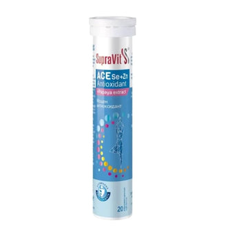 compare product SupraVit ACE Zn+Se Мултивитамини ефервесцентни таблетки с антиоксидантно действие x20