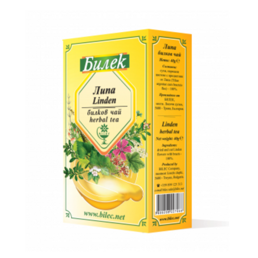 BILEK TROJAN Чай липа цвят с прицветник 40гр- пакет Билек