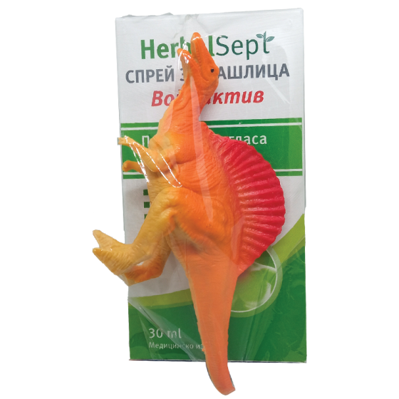 HERBALSEPT Хербал Септ Войс актив спрей против кашлица 30 мл + играчка