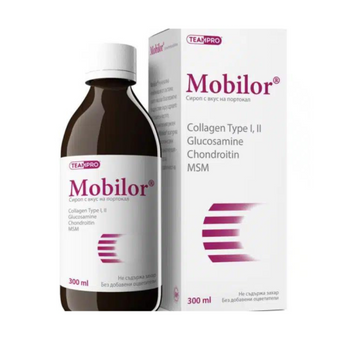 compare product Мобилор сироп за стави и кости с вкус на портокал 300 мл