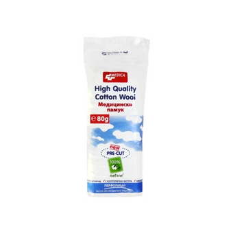 compare product Памук медицински 80гр Медика