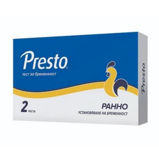 PRESTO Тест за установяване на ранна бременност х2 Presto
