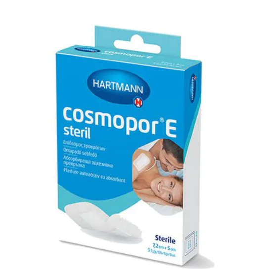 HARTMANN Cosmopor Е стерилен пластир 7.2/5см х5 901072 Hartmann