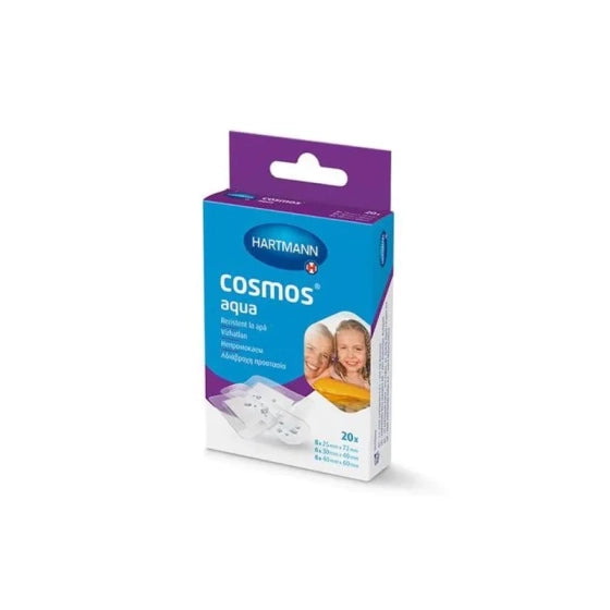 HARTMANN Cosmos Aqua водоустойчив дишащ пластир за малки рани х20 530550 Hartmann