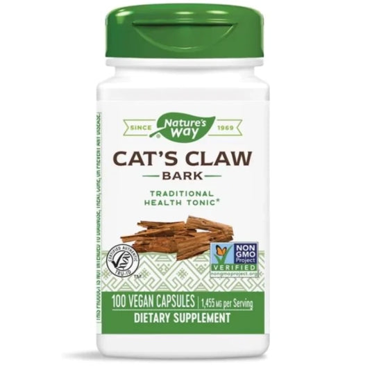 NATURES WAY Котешки нокът (кора) капсули за имунитет 485мг х100 Nature's Way