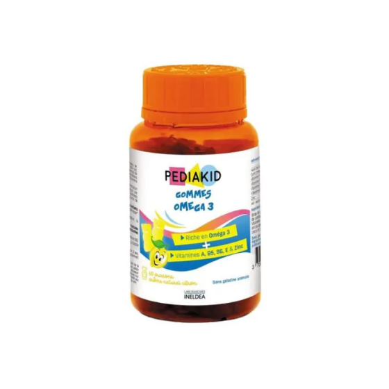 PEDIAKID Педиакид дъвчащи мечета с Омега 3 за памет и концентрация х60