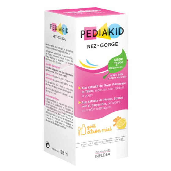 PEDIAKID Педиакид сироп за деца за нос и гърло 125 мл