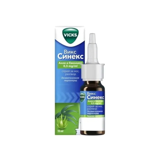 VICKS Викс Синекс Алое и Евкалипт спрей при хрема 15мл