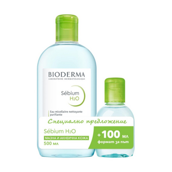 compare product Bioderma sebium мицеларна вода за мазна и кожа склонна за акне 500мл +100мл промо коплект