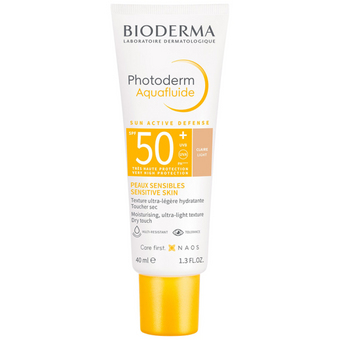 compare product Bioderma Photoderm Aquafluide слънцезащитен флуид за чувствителна кожа SPF50+ светъл 40мл