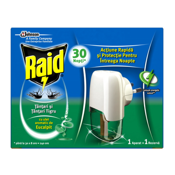 compare product Изпарител с пълнител против комари с евкалипт 21мл Raid