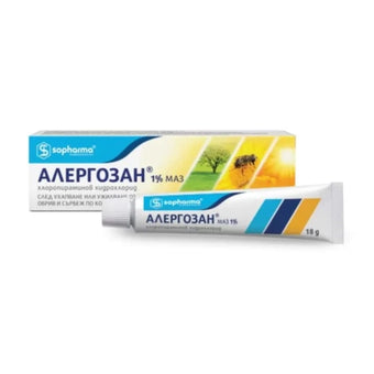 compare product Алергозан 1% унгвент при ухапване от насекоми, контактен дерматит х18г