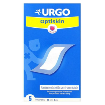 compare product Urgo Оптискин стерилни полупропускливи адхезивни пластири 20см / 9см - 5 броя