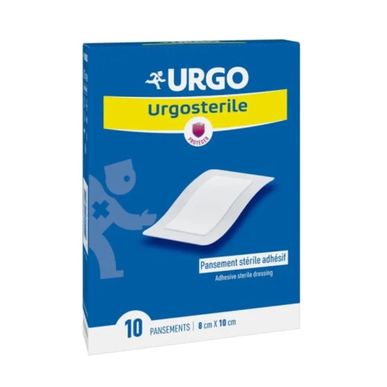 URGO Ургостерил 10см/8см стерилен пластир х 10