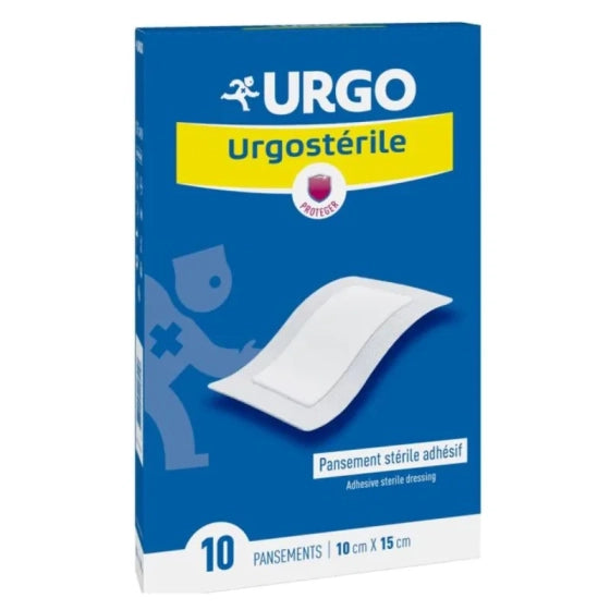 URGO Ургостерил 15см/10см стерилен пластир х 10
