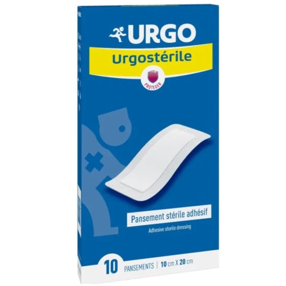 URGO Ургостерил 20см/10см стерилен пластир х 10